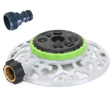 Turret Pattern Sprinkler 8pattern Stationary Water Sprinkler On Metal Decorative