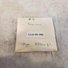 LLU-25-240 Optical Lens 0.24m Focal Length 1.94um, 25mm Diameter