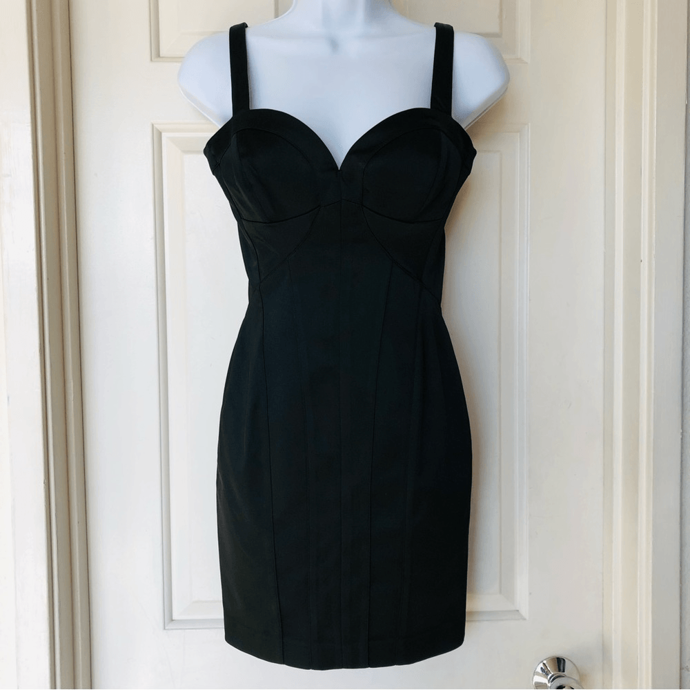 bebe little black dress Bebe Women's Sim Midi Bandage Dress
