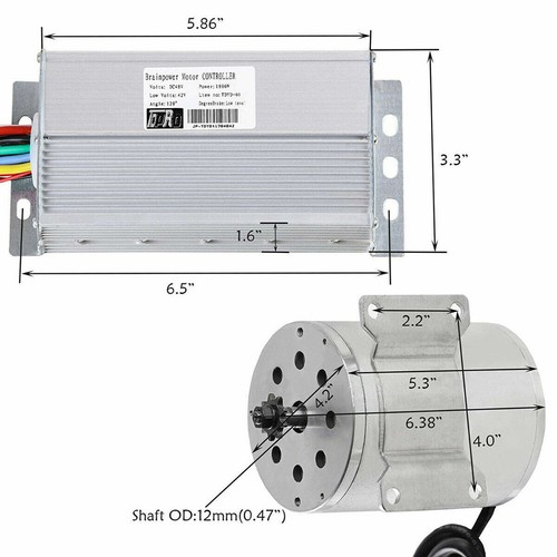 E-Bike 48v 1800w Brushless Motor Controller For Electric ATV Go Kart Cart Trike - Bild 7 von 12