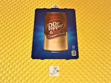 DIXIE NARCO 501E, 276E HVV SODA MACHINE "Dr. Pepper & Cream Soda" CAN VEND LABEL