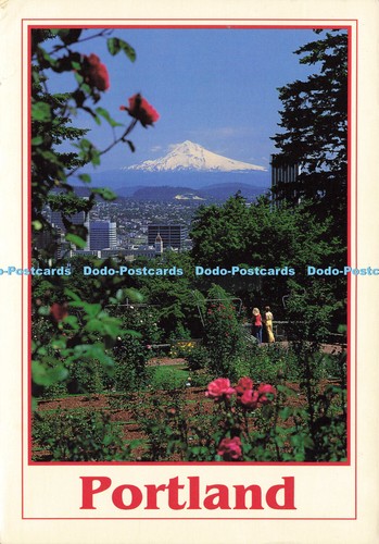 D186213 Portland. Oregon. Mount Hood und das Herz der Innenstadt von Portland. Waschen