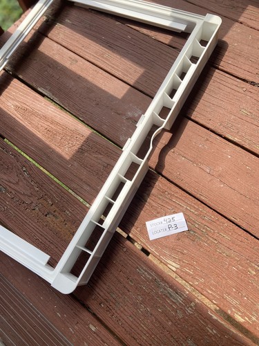 KENMORE Refrigerator Crisper Frame Part# 2163833 WITH TEMPERED GLASS, FREE S&H, - Picture 4 of 5