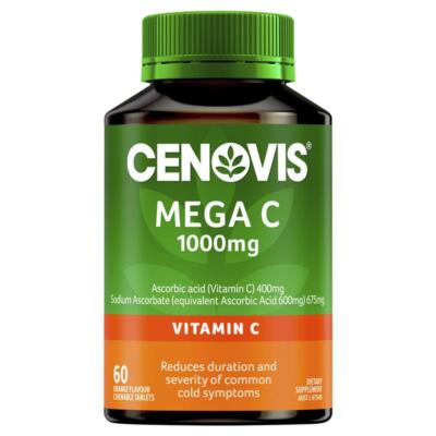 60tablets cenovis mega 1000mg vitamin c (9300705601788)