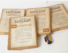 Eastman Kodak 5"x7" Wratten Darkroom Safelight Filters 4 