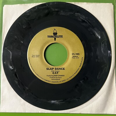 Cat    Slap Dance / The Ice Cream Man 7  Vinyl 45 Bob Chance Gray Marble Rock US