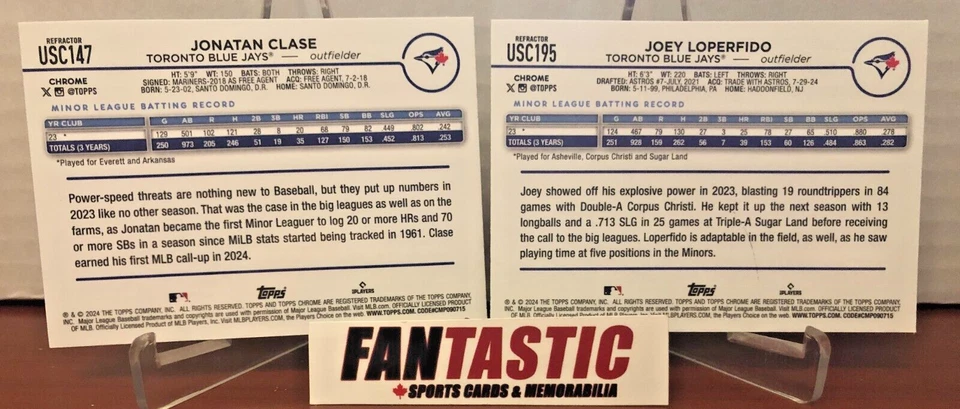 2024 Topps Chrome Update REFRACTOR Card YOU PICK combined shipping available - Image 2 of 2