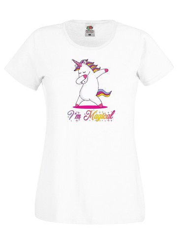 Unicorn T Shirt I'm Magical Ladies Womens Cotton Tee Shirt Tshirt T-Shirt New - 第 4/8 張圖片