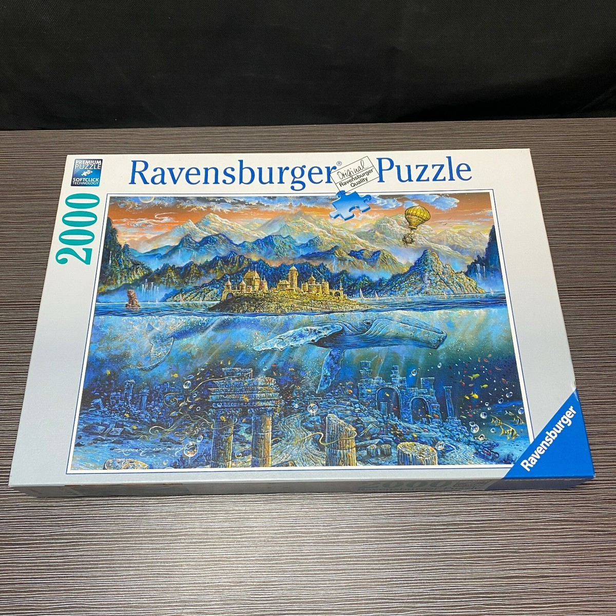 Ravensburger 2000 Piece Jigsaw Puzzle - Wisdom Whale # 164646 Excellent Co