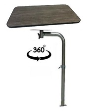 HACIENDA TABLE & BLACK TRIM + SWIVEL TABLE LEG KIT - Caravan/Campervan/Motorhome