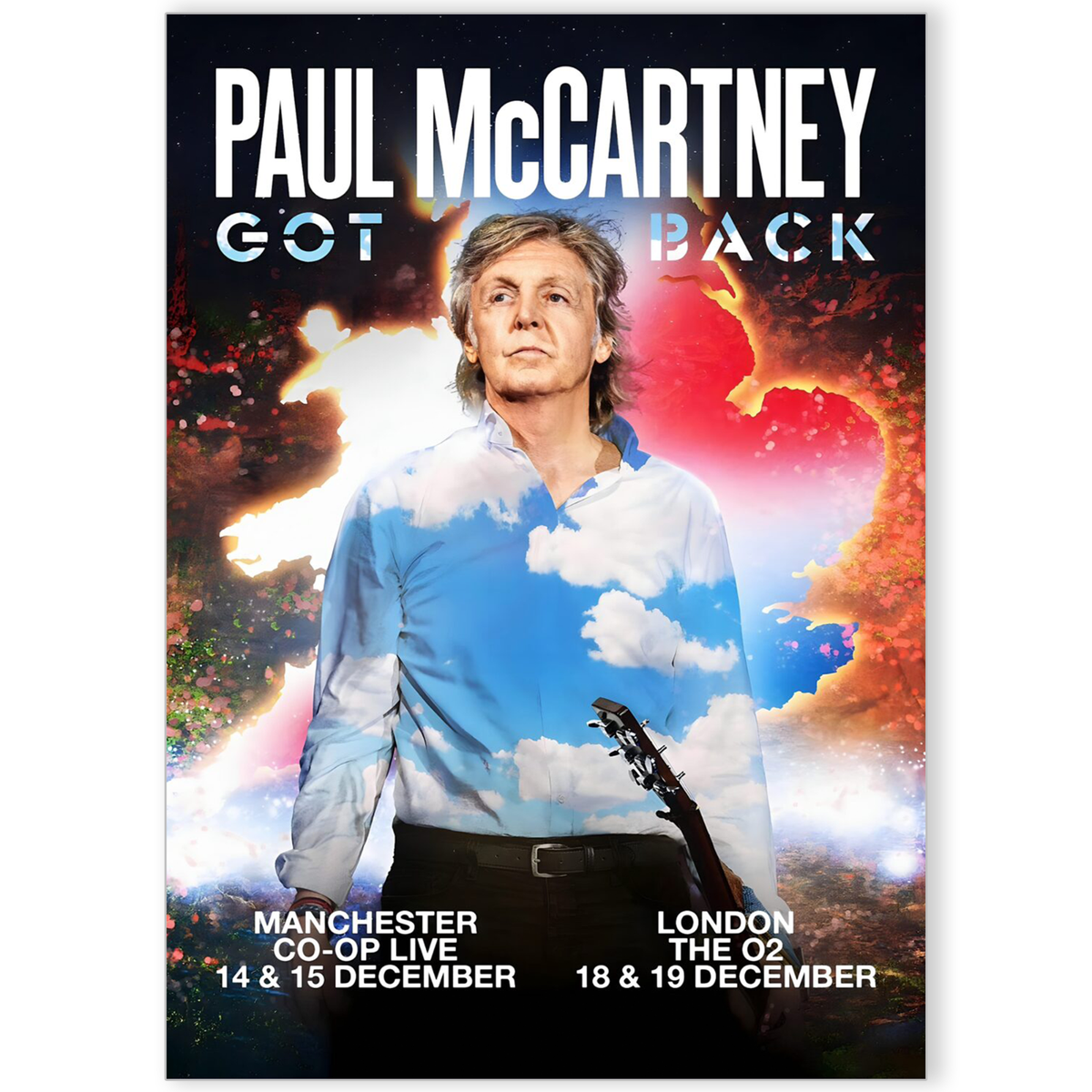 Paul McCartney Concert Poster Got Back Concert 2024 For Paul