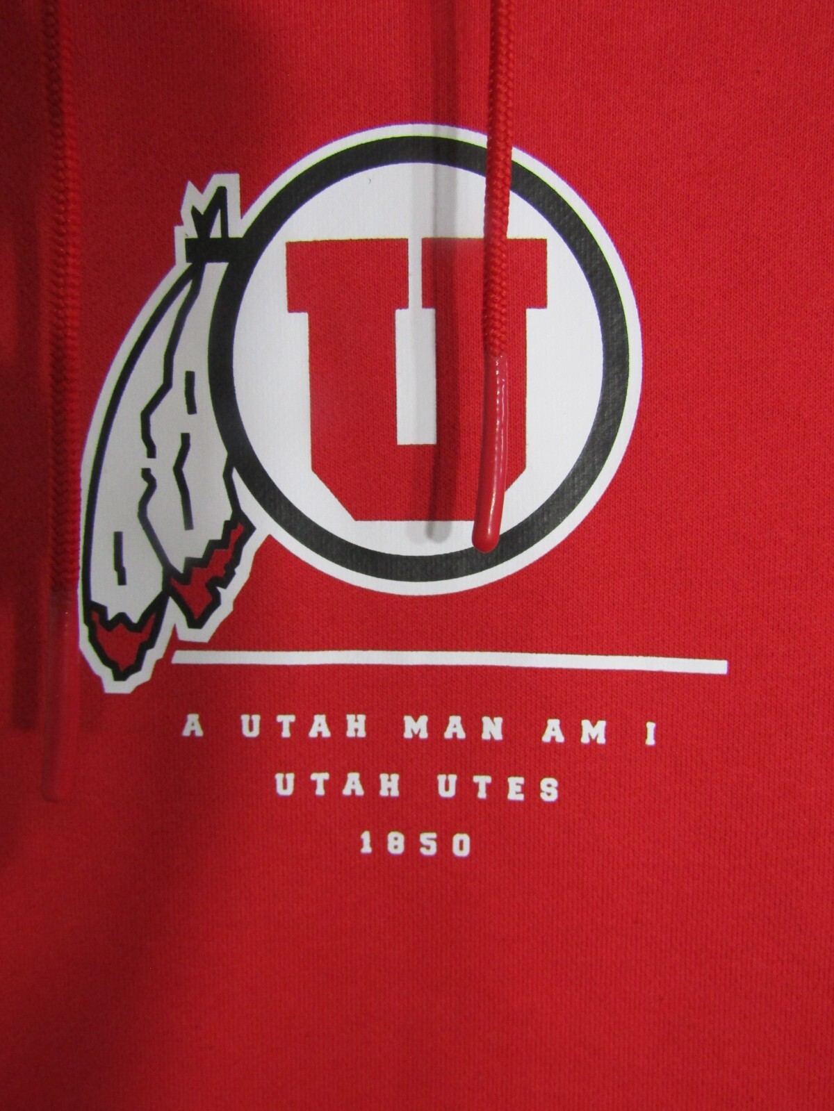 Under Armour University of Utah Logo Polyester Loose Hoodie Vest Shirt Men's S thumbnail 2