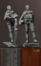 1/48 USN/US Navy F-14 Tomcat Pilots 1980s for Tamiya kits (2 figures)