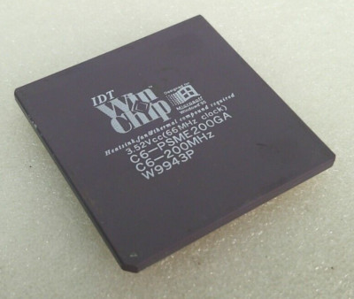 IDT WIN CHIP C6-PSME200GA, C6-200MHz, W9942P 3.52V CPU PROCESSOR
