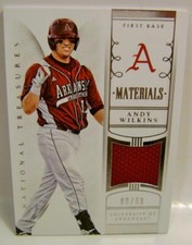 ANDY WILKINS /99 MATERIALS PANINI NATIONAL TREASURES BASEBALL 2015