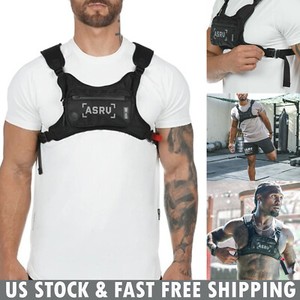 Mens-Women-Front-Chest-Rig-Bag-Waterproof-Hip-Hop-Streetwear-Sport-Shoulder-Pack
