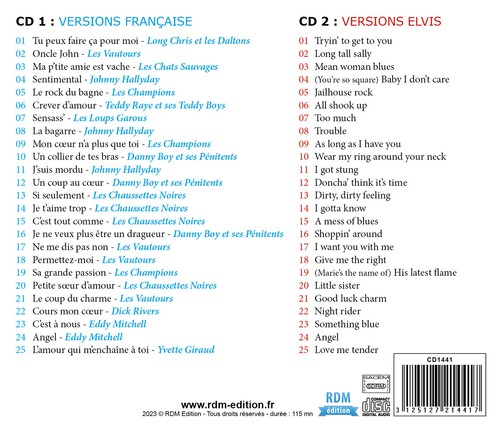 CD Ils ont chanté Elvis Presley : Johnny Hallyday, Eddy Mitchell, Dick Rivers... - Picture 2 of 2
