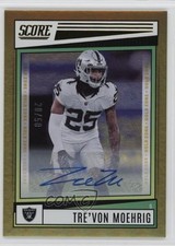 2022 Score Gold Zone Signatures 20/50 Trevon Moehrig Tre'von #130 Auto 14mg