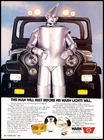 1980 Warn Jeep CJ Tin Man Lights Vintage Advertisement Print Art Car Ad J278