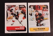Two Ottawa Senators SI Kids cards Brady Tkachuk 2026 #1217 and 2019 #857 NM