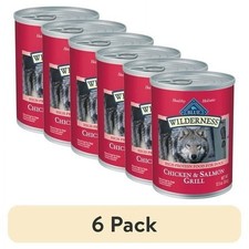 6 pack Adult Wet Dog Food Salmon & Chicken Grill 12.5-oz. Can 5.83 per gallon