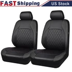 For Ford E-150 E-250 E-350 Car Seat Covers PU Leather Cushion Pad 2 Front Seats