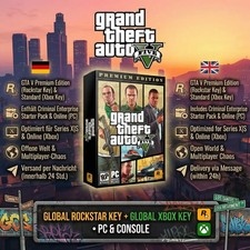 Grand Theft Auto V 🔫 GTA 5 🚗 Codice Chiave Europa Premium 🔑 PC | Xbox 🇩🇪🇬🇧