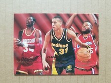 1994-95 Fleer Team Leaders #4 Hakeem Olajuwon Reggie Miller Loy Vaught