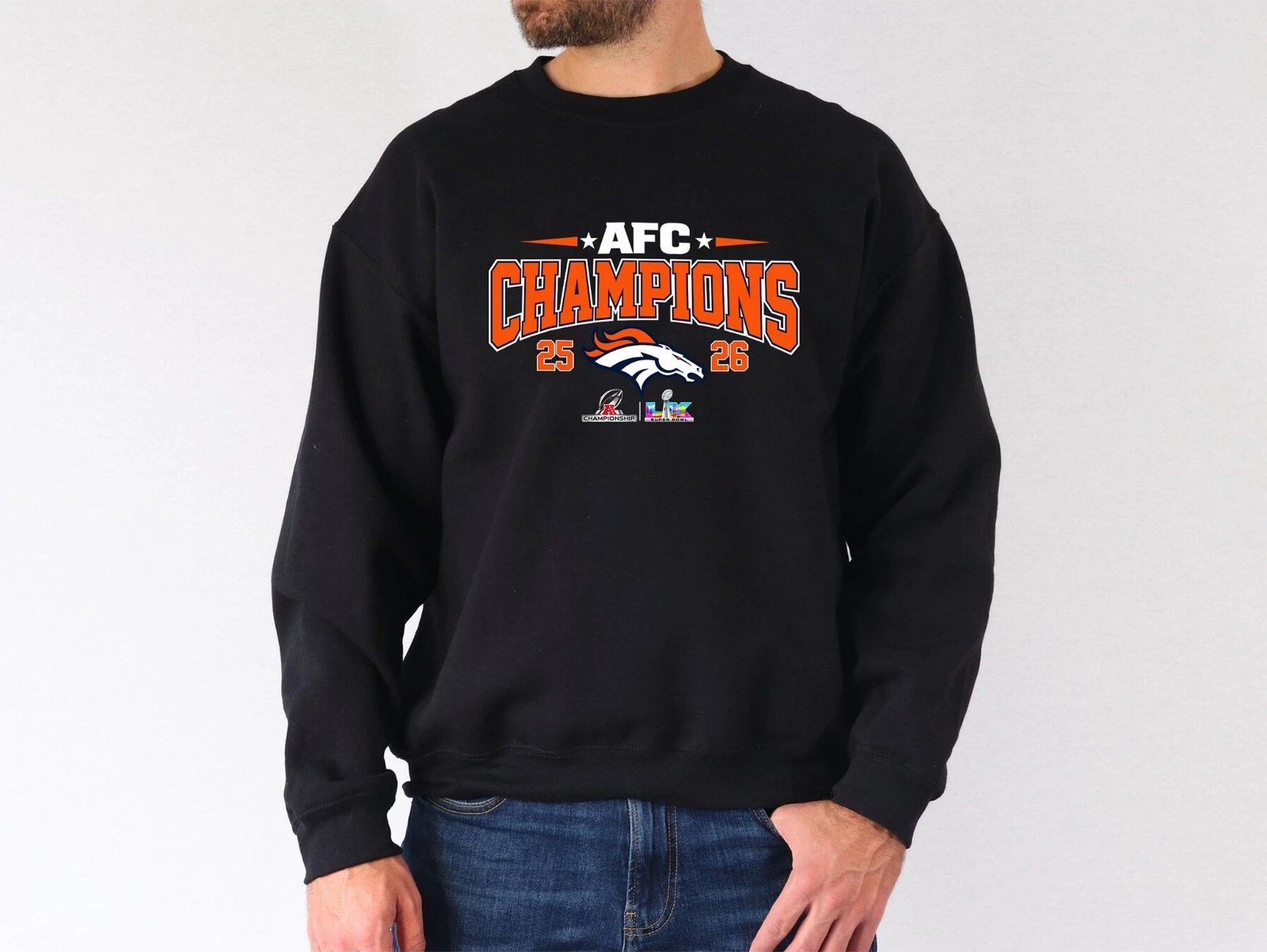Denver Broncos AFC Champions 2025 2026 Sweatshirt