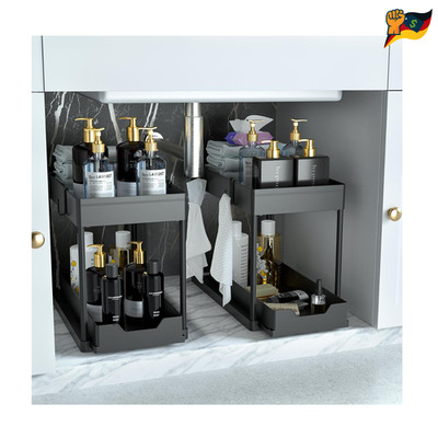 Küchenorganizer 2 Fächer 15x8x13 cm Schubladenfach