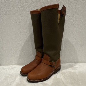 Chippewa Cutter Boots Mens Size 10EE Brown Leather Canvas Knee High Winter Chippewa brown leather boots - Gem main image 2
