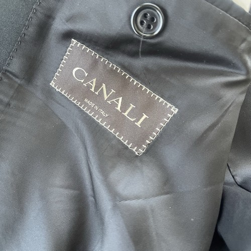 Blazer Canali uomo 50 C 40 Us nero pura lana blazer preppy - Foto 9 di 10