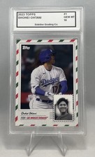 Shohei Ohtani Graded Gem Mint 10 2023 Topps MLB Holiday Countdown #1 Dodgers