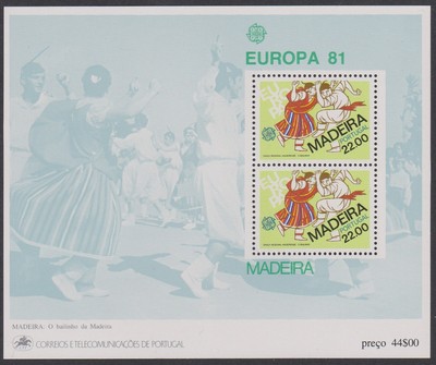 Monaco Bloc 17 – Timbre Bloc Complet 1981 Europe Folklore – Neuf Avec Gomme Originale ** MNH – Pour Collectionneur