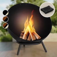 Blumfeldt Feuerschale 66 Cm Stahl Feuerstelle Terrasse Feuerkorb Garten Schale