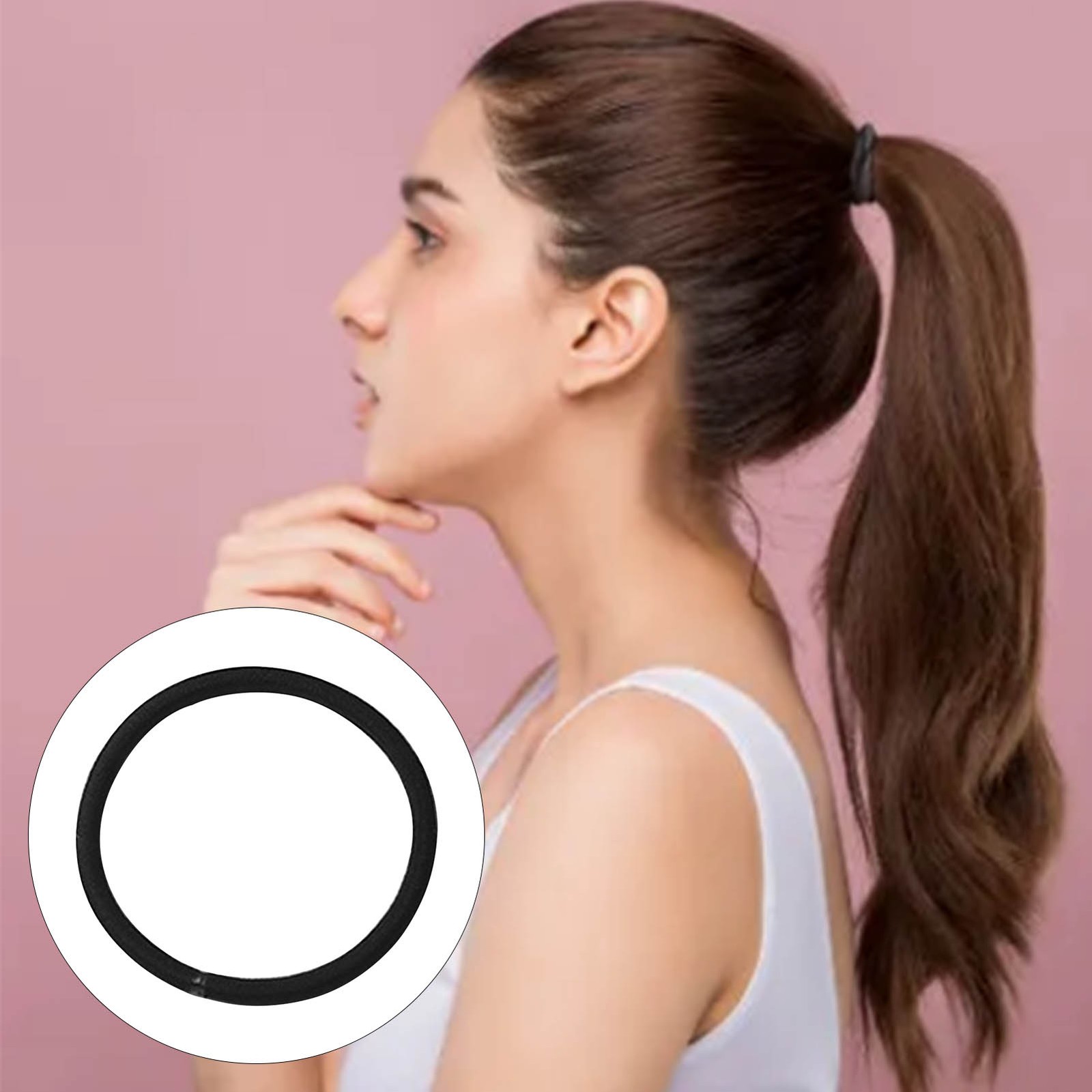 Hair Tie High Elastics Nylon Simple Fashionable Safety Portable Ponytail Hol ¦