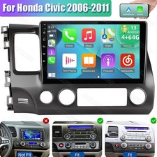 Apple CarPlay For Honda Civic 2006-2011 Auto Android13 Car Radio Stereo Wifi 64G