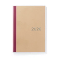 Muji Sunday start Monthly schedule book starting December 2025, A5