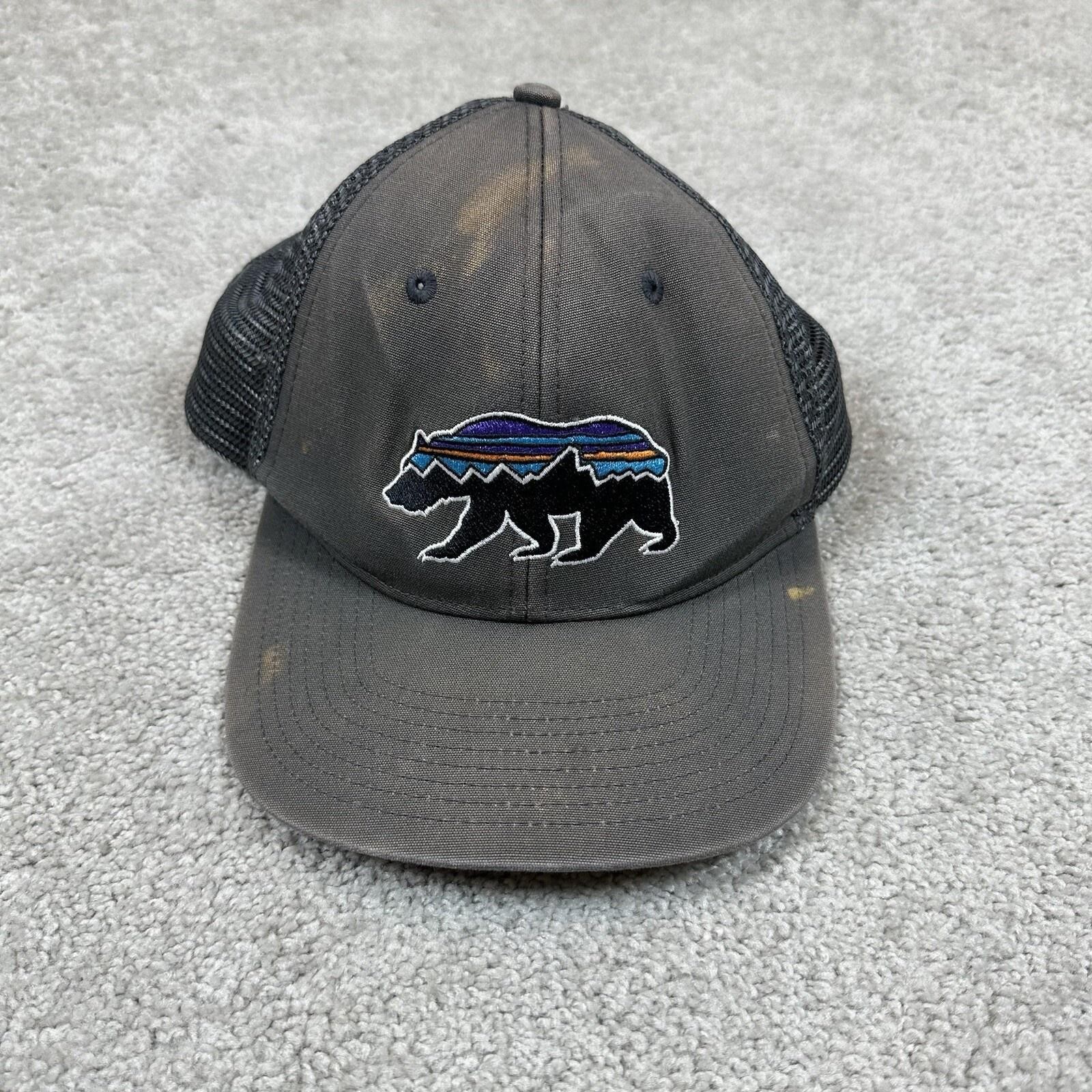 Cap Snap Back Trucker Bear Embroidered Mesh Outdoor Mens