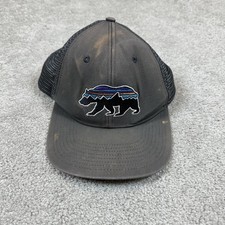 Patagonia Hat Cap Snap Back Trucker Bear Embroidered Mesh Outdoor Mens