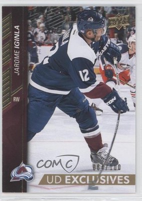 2015-16 Upper Deck UD Exclusives 4/100 Jarome Iginla #301 HOF 0o0