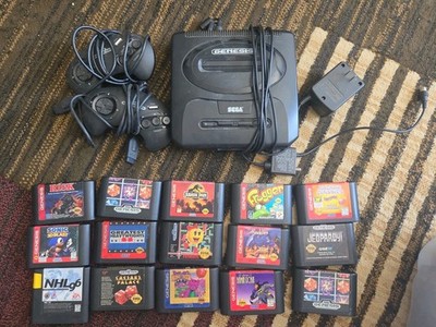 Sega Genesis Model MK-1631-A Console System w/2 Controller And 15 Games