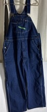 Key Imperial Aristocrat Overalls Bib Mens Jeans Size 42x29 Cotton Blue RN 17754