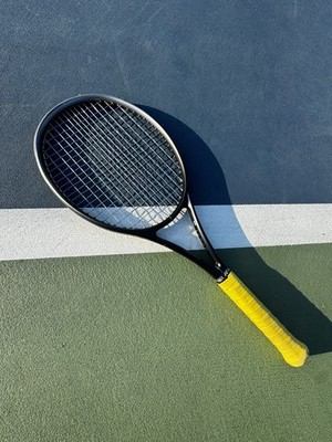 wilson roger federer pro tennis racket racquet 98 4 1/4  grip preowned strung