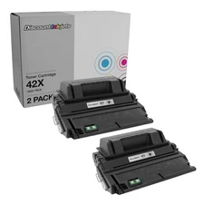 DI Toner Cartridge Replacement for HP 42X Q5942X High Yield 42X Black, 2pk