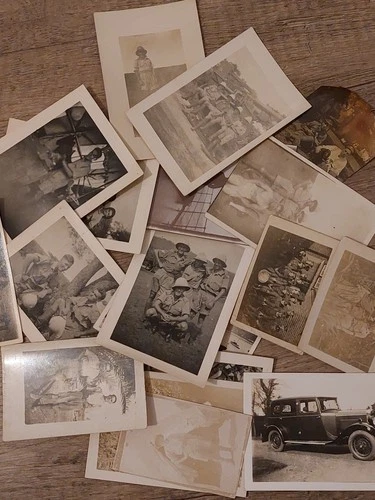 Job Lot Military Snapshot Photos Likely From Ww2 British Army