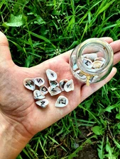 Iridescent Shell Runes / Runes in a Jar / Shell Runes / Elder Futhark / Elder F