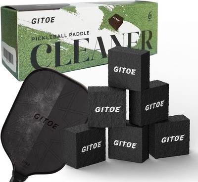 Pickleball Paddle Eraser 6-Pack, Carbon Fiber Pickleball Paddle Cleaner