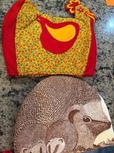 Vintage Kitchen Appliance Covers Hedgehog  Rooster Chicken Toaster