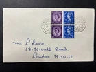 Great Britain 1965 QEII Wilding 1d & 3d booklet pane of 4 on FDC SG 571mna